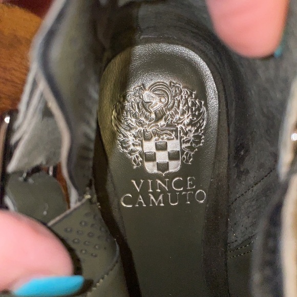 Vince Camuto Suede Exposed Ankle Booties Panthea - Picture 10 of 12